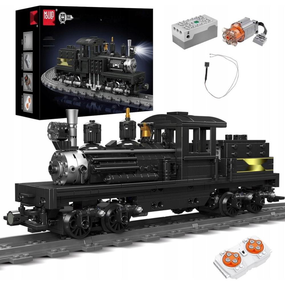 Mould King 12032 Klocki Konstrukcyjne Model Pociągu Parowego 880 elementów