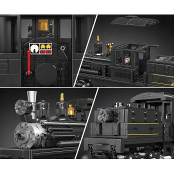 Mould King 12032 Klocki Konstrukcyjne Model Pociągu Parowego 880 elementów