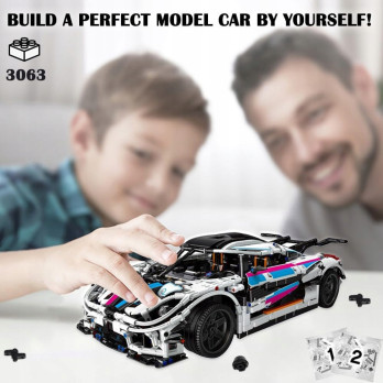 KLOCKI MOULD KING 13120S SPORTOWY MODEL SAMOCHODU KOLEKCJONERSKI 3063 ele.