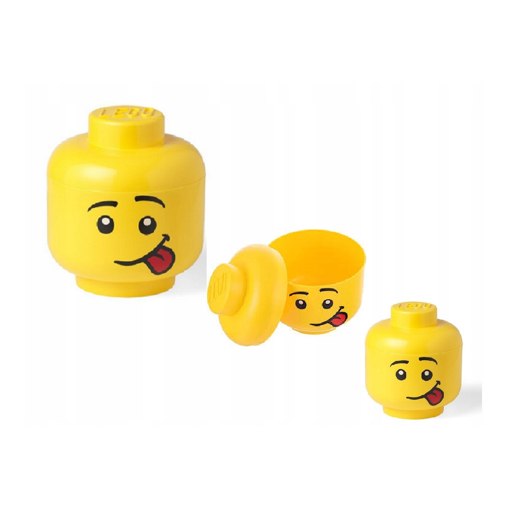 LEGO Classic 43340801 Zestaw pojemników na LEGO Głuptasek Głowa Tilly
