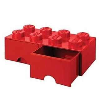 Pojemnik na klocki LEGO Brick Drawer Red czerwony do przechowywania