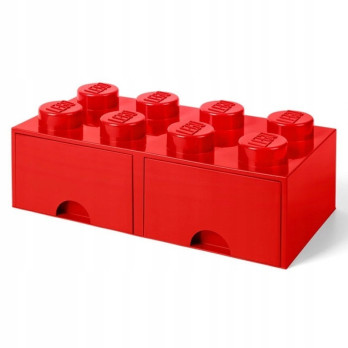 Pojemnik na klocki LEGO Brick Drawer Red czerwony do przechowywania