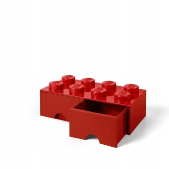 Pojemnik na klocki LEGO Brick Drawer Red czerwony do przechowywania