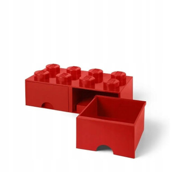 Pojemnik na klocki LEGO Brick Drawer Red czerwony do przechowywania