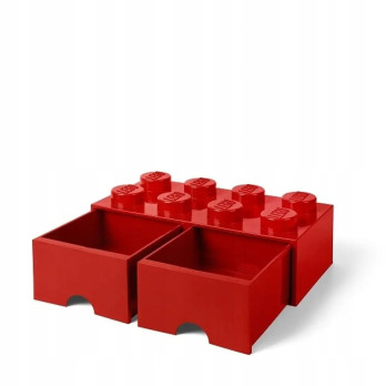 Pojemnik na klocki LEGO Brick Drawer Red czerwony do przechowywania