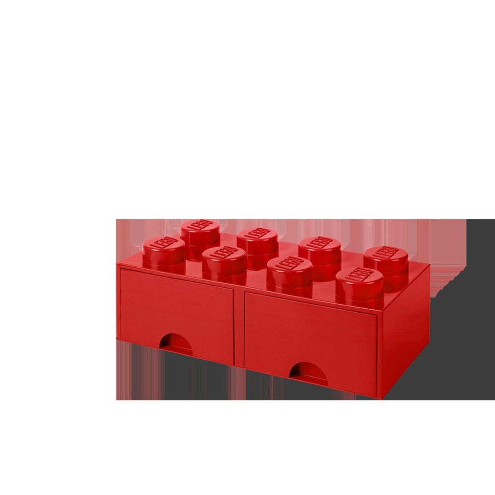 Pojemnik na klocki LEGO Brick Drawer Red czerwony do przechowywania