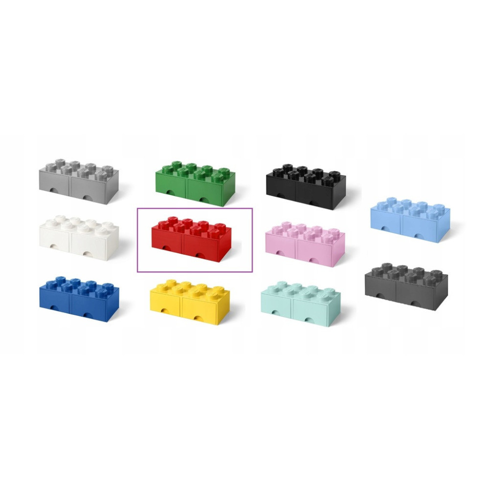 Pojemnik na klocki LEGO Brick Drawer Red czerwony do przechowywania