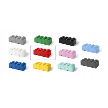 Pojemnik na klocki LEGO Brick Drawer Red czerwony do przechowywania