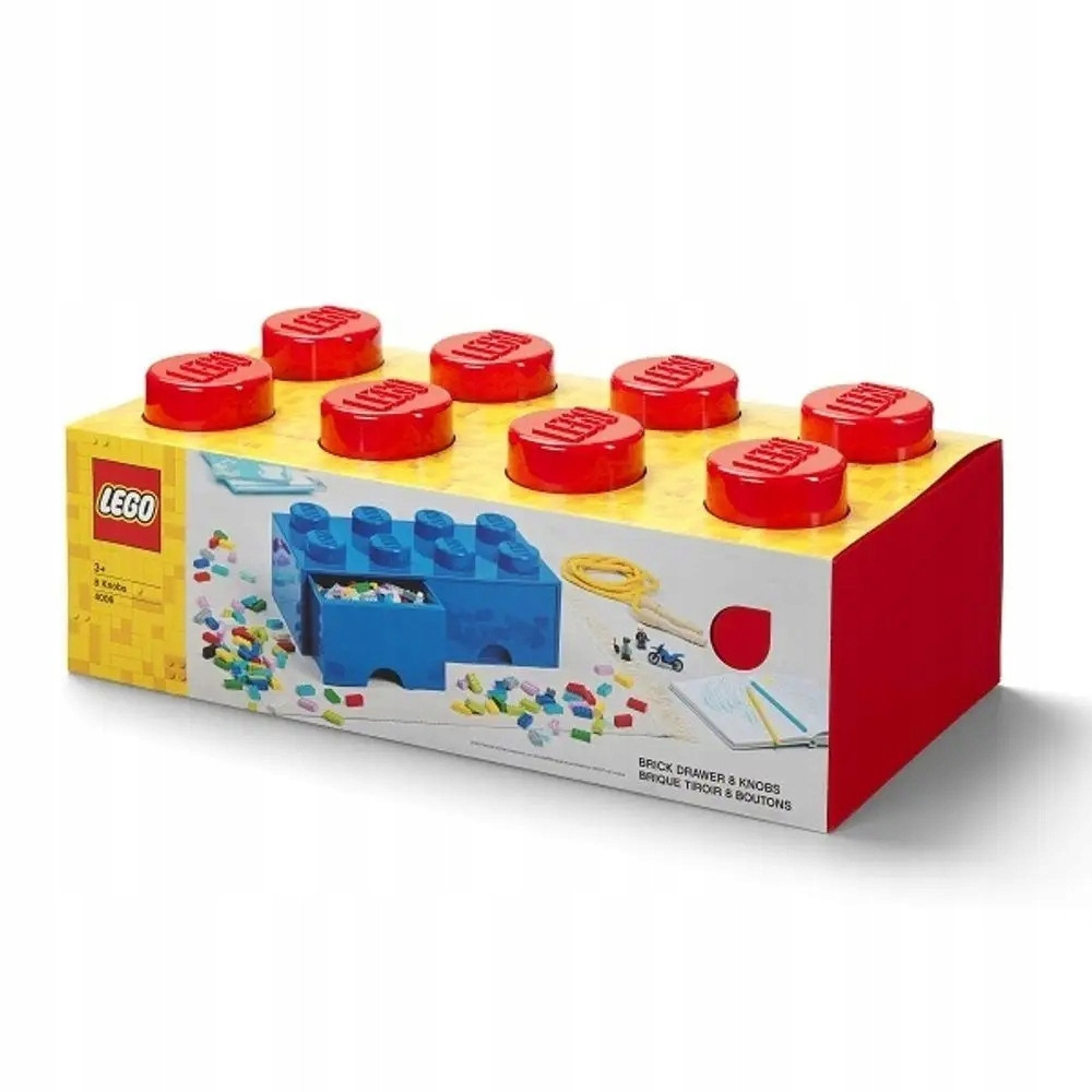 Pojemnik na klocki LEGO Brick Drawer Red czerwony do przechowywania