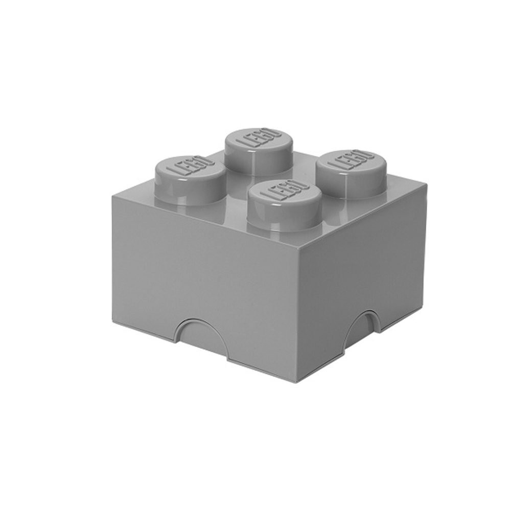 Pojemnik na klocki LEGO Storage Brick 4 Grey szary do przechowywania