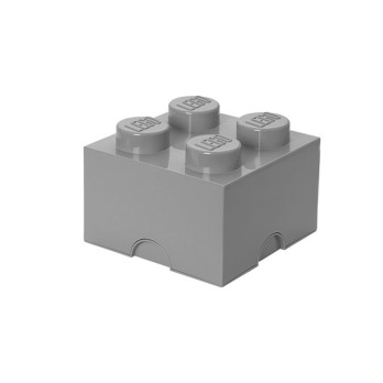 Pojemnik na klocki LEGO Storage Brick 4 Grey szary do przechowywania