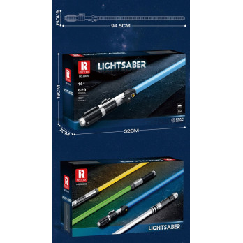 KLOCKI REOBRIX 99010 MIECZ ŚWIETLNY NIEBIESKI BLUE LIGHTSABER 629 elementy