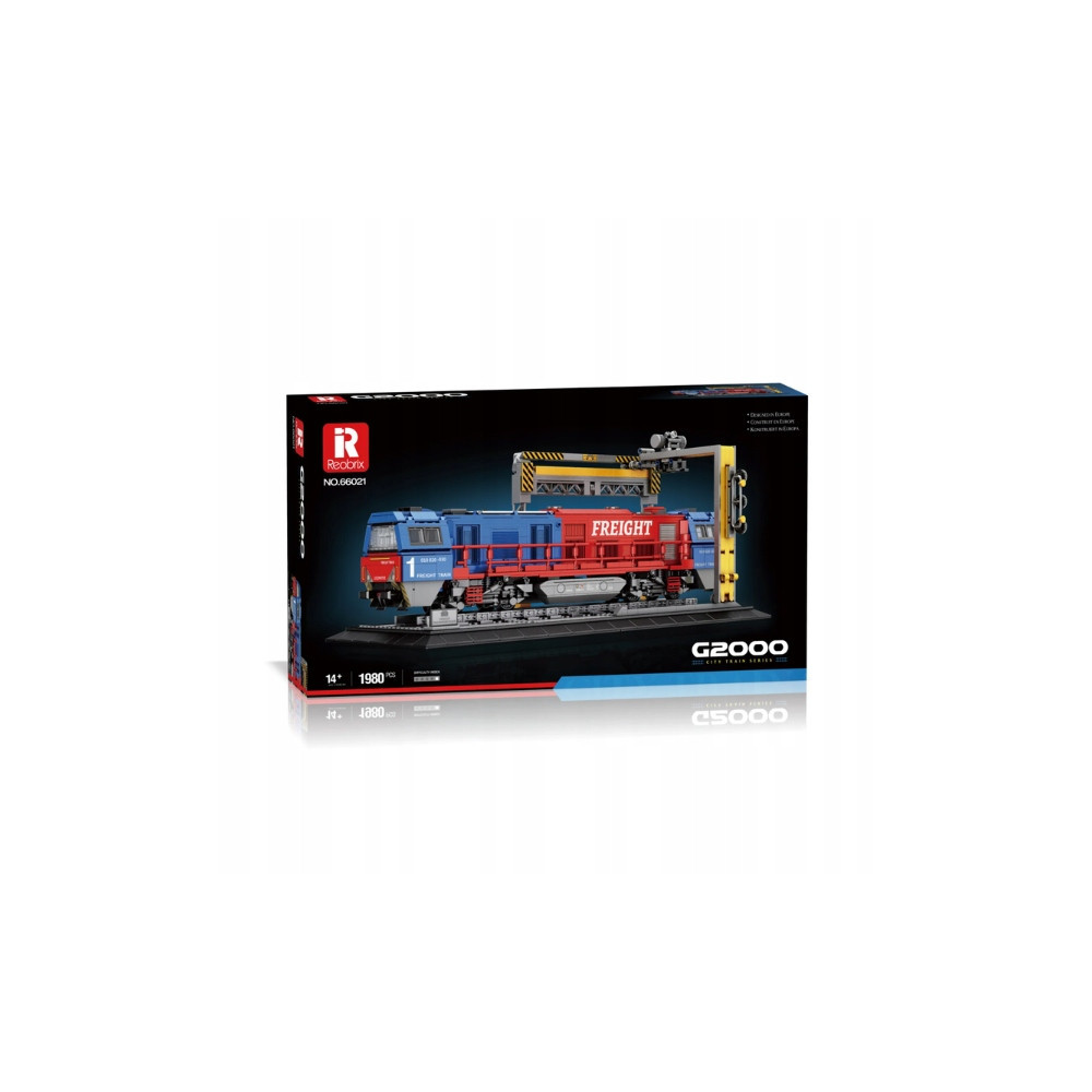 KLOCKI REOBRIX 66021 POCIĄG LOKOMOTYWA G2000 1980 elementów TECHNIC PREZENT