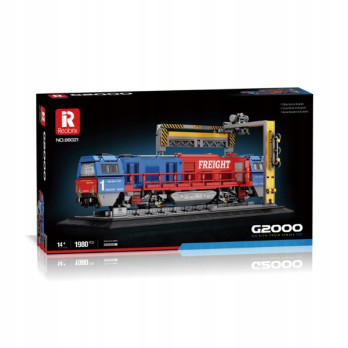 KLOCKI REOBRIX 66021 POCIĄG LOKOMOTYWA G2000 1980 elementów TECHNIC PREZENT