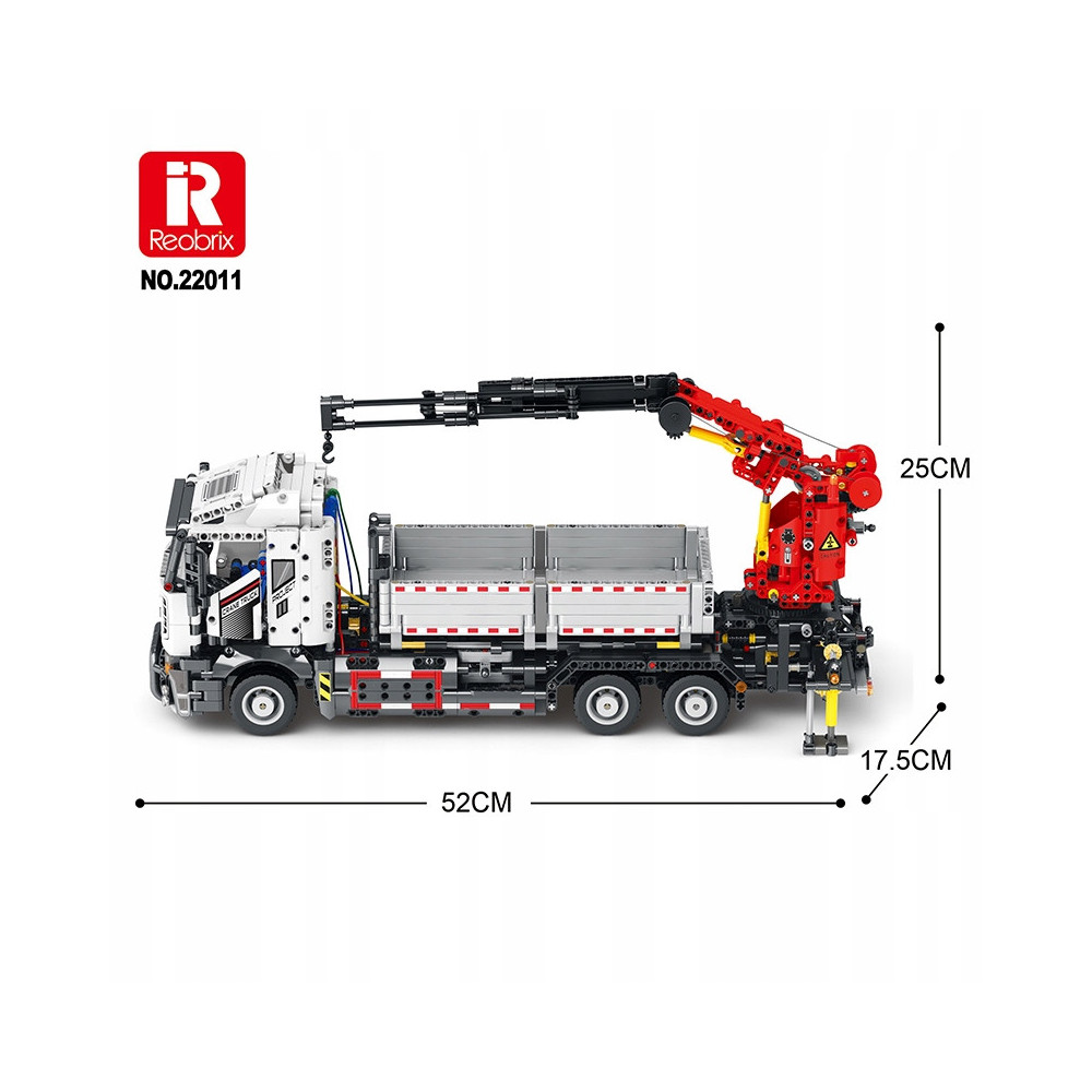 KLOCKI REOBRIX 22011 CIĘŻARÓWKA DZWIG FULL FUNCTION CRANE 2328 elementów