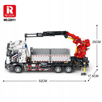 KLOCKI REOBRIX 22011 CIĘŻARÓWKA DZWIG FULL FUNCTION CRANE 2328 elementów