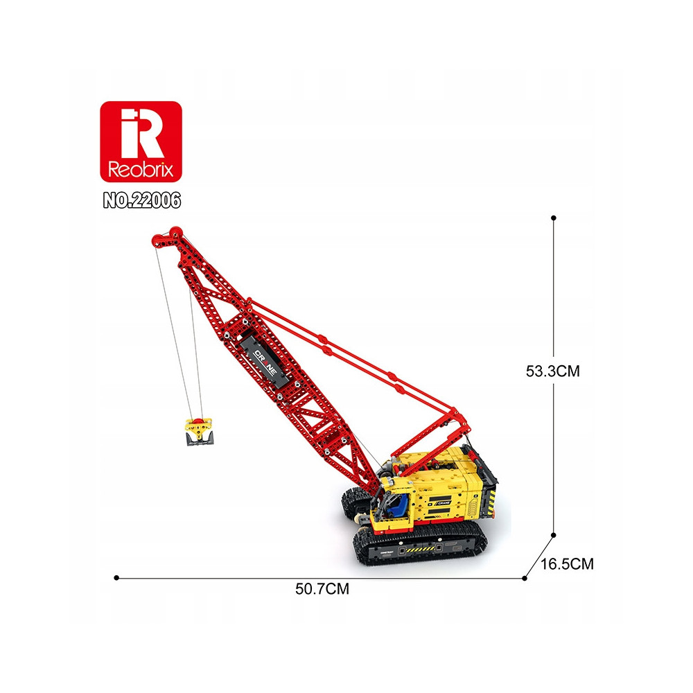 KLOCKI KONSTRUKCYJNE REOBRIX 22006 ŻURAW 1322 ELEMENTY ZABAWA PREZENT