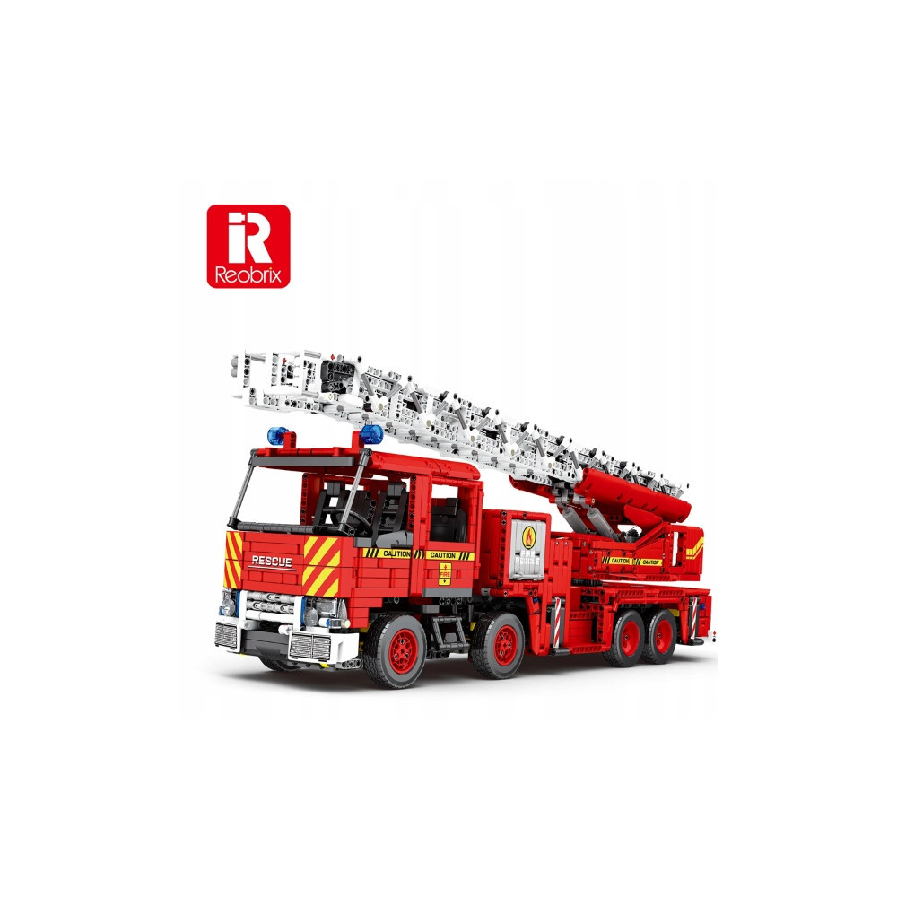 KLOCKI REOBRIX WÓZ STRAŻACKI FIRE FIGHTING LADDER TRUCK 3266 KLOCKI PREZENT