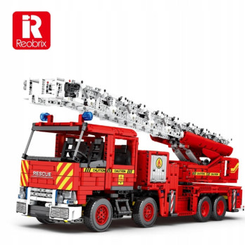 KLOCKI REOBRIX WÓZ STRAŻACKI FIRE FIGHTING LADDER TRUCK 3266 KLOCKI PREZENT