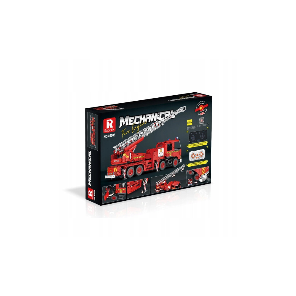 KLOCKI REOBRIX WÓZ STRAŻACKI FIRE FIGHTING LADDER TRUCK 3266 KLOCKI PREZENT