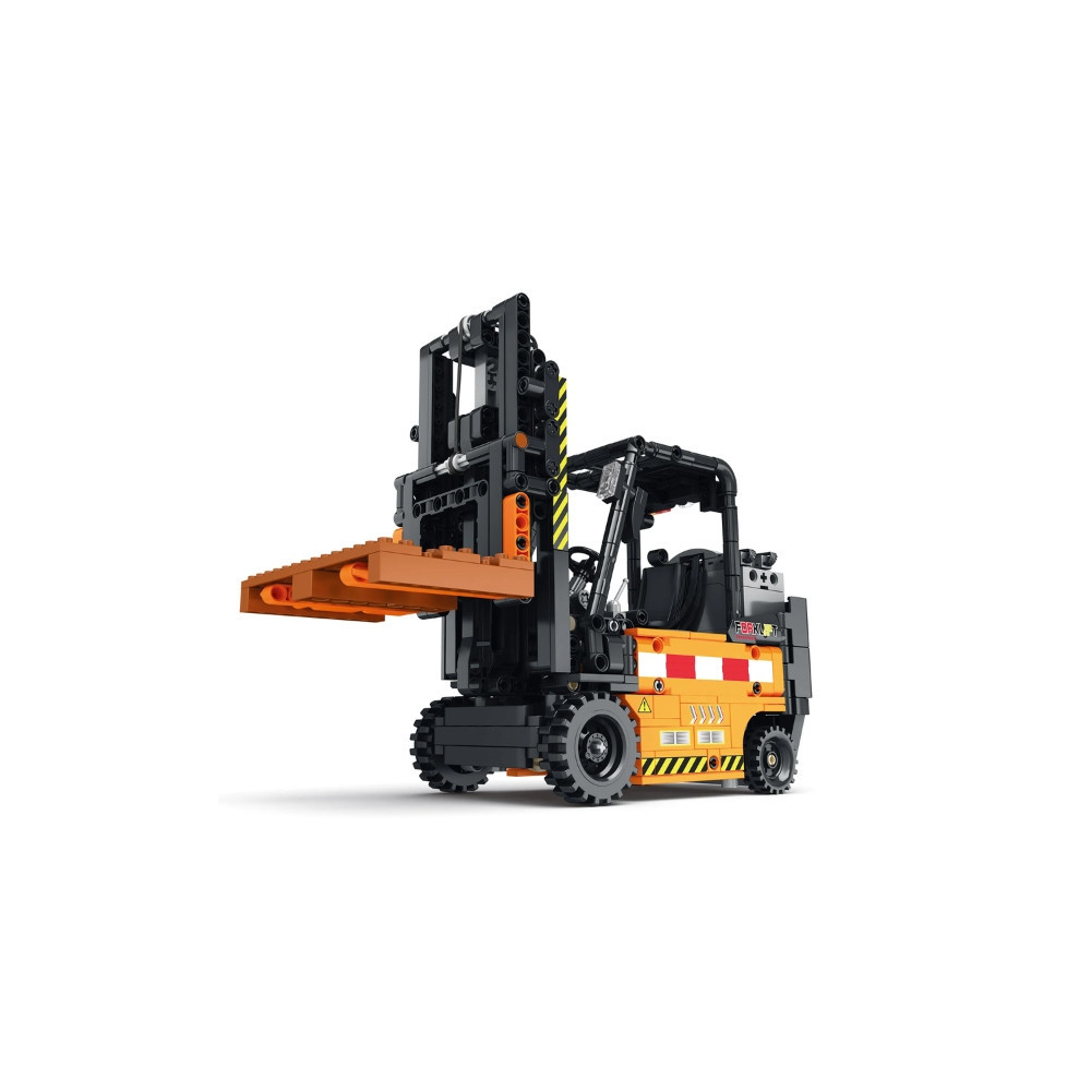 KLOCKI REOBRIX WÓZEK WIDŁOWY Z PALETĄ ENGINEERED FORKLIFT DYNAMIC 722 el.