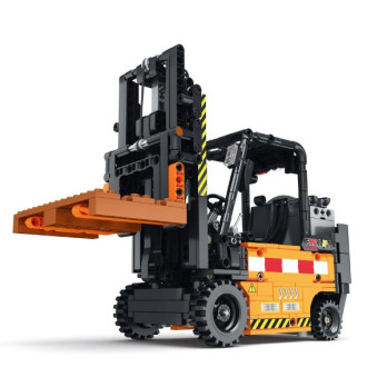 KLOCKI REOBRIX WÓZEK WIDŁOWY Z PALETĄ ENGINEERED FORKLIFT DYNAMIC 722 el.