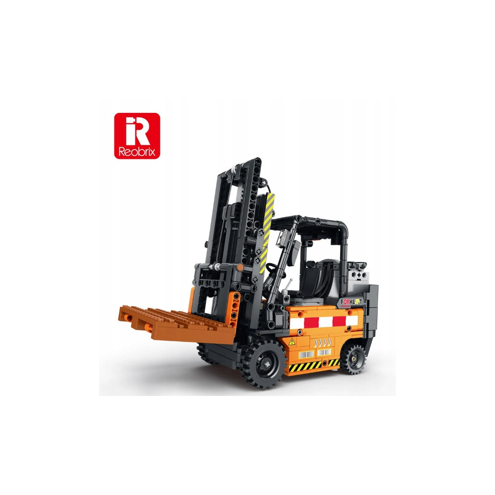 KLOCKI REOBRIX WÓZEK WIDŁOWY Z PALETĄ ENGINEERED FORKLIFT DYNAMIC 722 el.