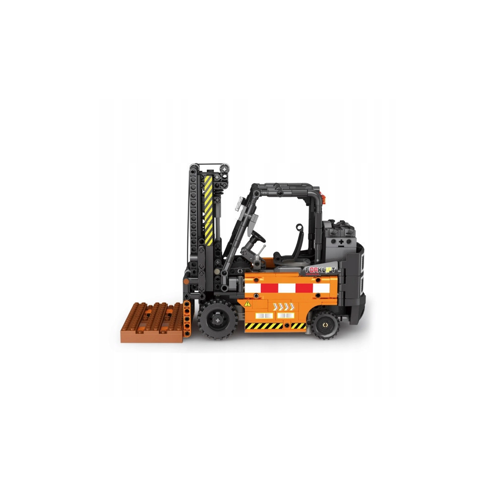 KLOCKI REOBRIX WÓZEK WIDŁOWY Z PALETĄ ENGINEERED FORKLIFT DYNAMIC 722 el.