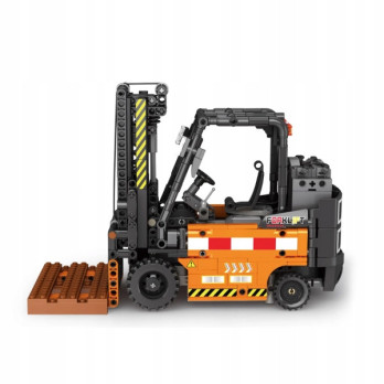 KLOCKI REOBRIX WÓZEK WIDŁOWY Z PALETĄ ENGINEERED FORKLIFT DYNAMIC 722 el.