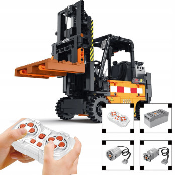 KLOCKI REOBRIX WÓZEK WIDŁOWY Z PALETĄ ENGINEERED FORKLIFT DYNAMIC 722 el.