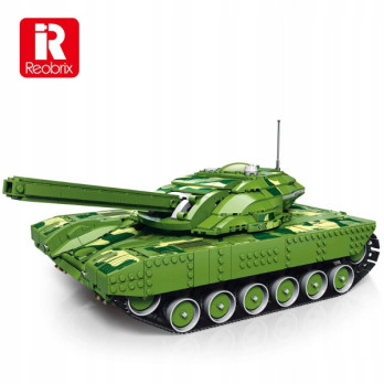 Klocki REOBRIX RC CZOŁG WOJSKOWY 55026 1516 KLOCKÓW ZDALNIE STEROWANY