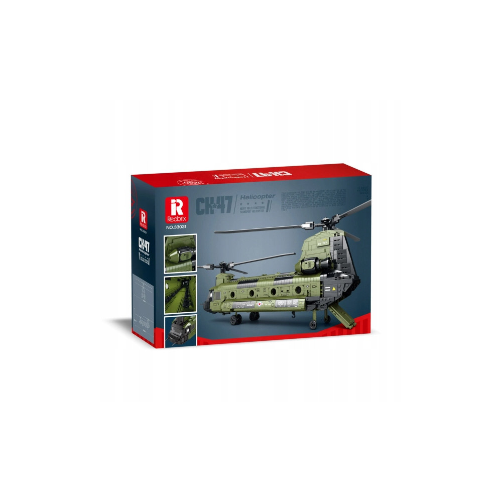 Klocki konstrykcyjne REOBRIX 33031 HELICOPTER 1622 el Boeing CH-47 Chinook