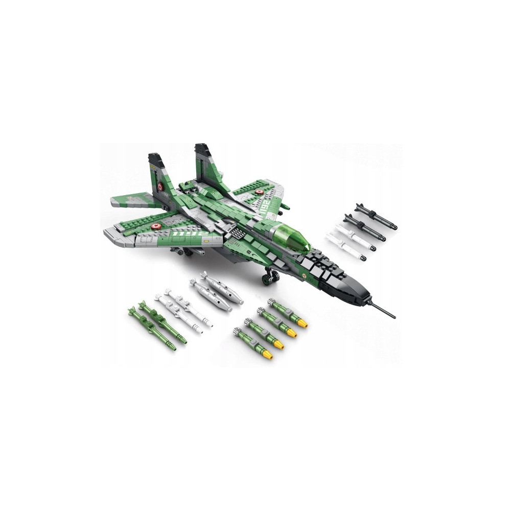 Klocki konstrykcyjne REOBRIX 33024 SAMOLOT MYŚLIWIEC MIG-29 1837 elementów