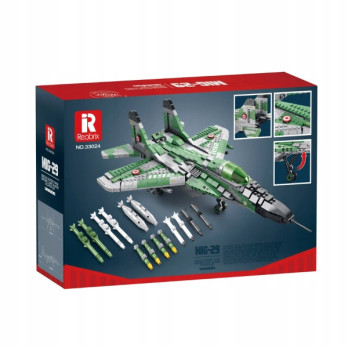 Klocki konstrykcyjne REOBRIX 33024 SAMOLOT MYŚLIWIEC MIG-29 1837 elementów