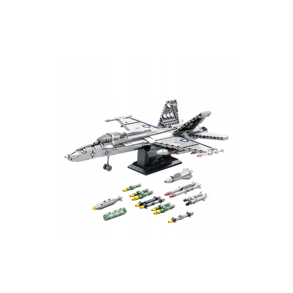 Klocki konstrykcyjne REOBRIX 33022 SAMOLOT MYŚLIWIEC F-18 1387 elementów