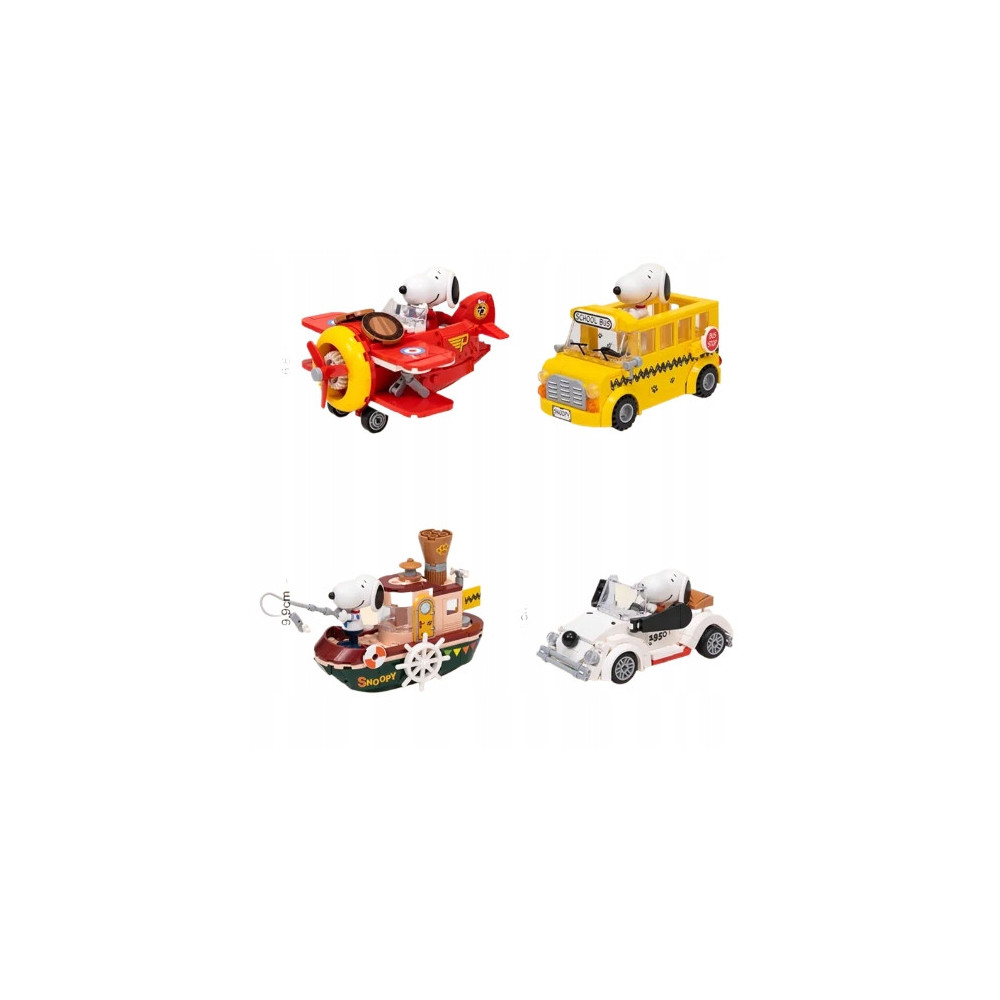 PANTASY Klocki 86907 SNOOPY Steam Boat Łódź Parowa Zestaw Klocków 3D