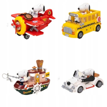 PANTASY Klocki 86907 SNOOPY Steam Boat Łódź Parowa Zestaw Klocków 3D