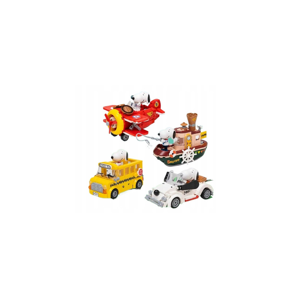 PANTASY Klocki 86907 SNOOPY Steam Boat Łódź Parowa Zestaw Klocków 3D