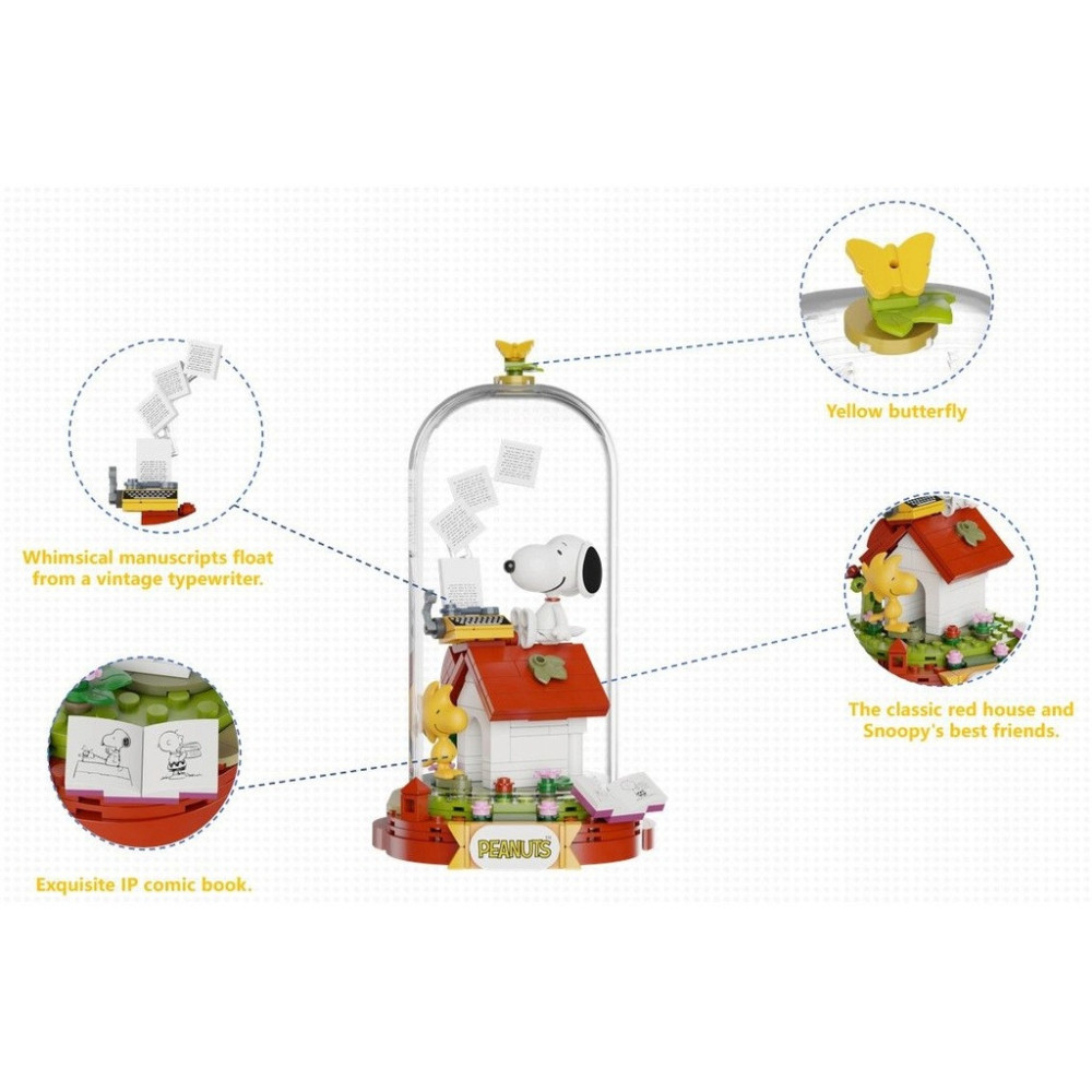 PANTASY Klocki 86901 SNOOPY DOG HOUSE Zestaw Klocków 3D Prezent