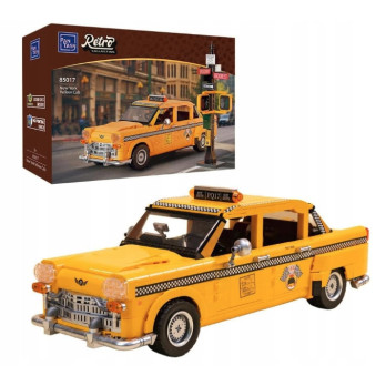 PANTASY Klocki 85017 Żółta Taksówka Retro Samochód New York otwierane drzwi