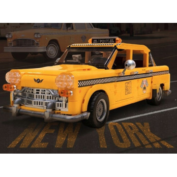 PANTASY Klocki 85017 Żółta Taksówka Retro Samochód New York otwierane drzwi