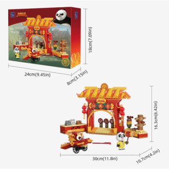 KLOCKI KUNG FU PANDA PANTASY OBÓZ TRENINGOWY 86515 ZABAWA DLA DZIECI