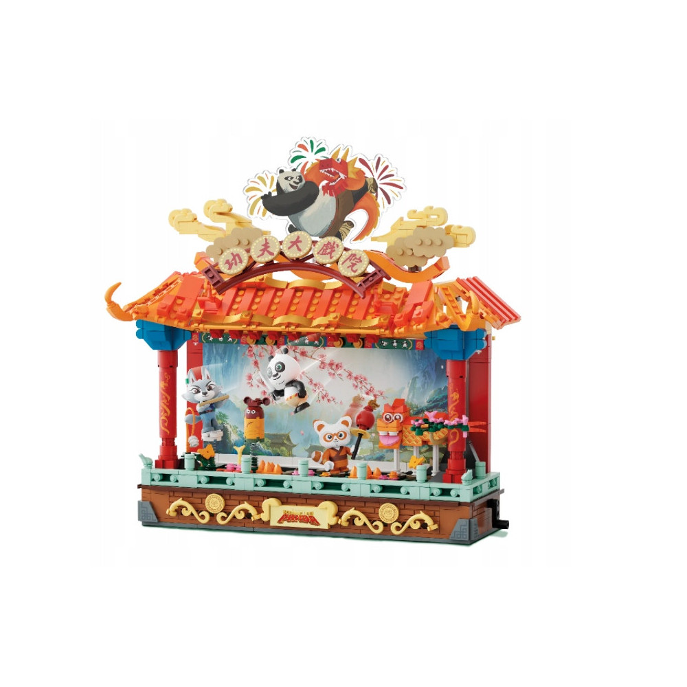 KLOCKI KUNG FU PANDA PANTASY OŚWIETLONY TEATR 86514 PREZENT ZABAWA