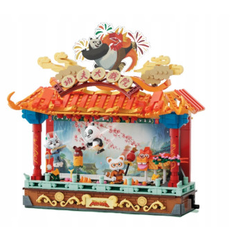 KLOCKI KUNG FU PANDA PANTASY OŚWIETLONY TEATR 86514 PREZENT ZABAWA