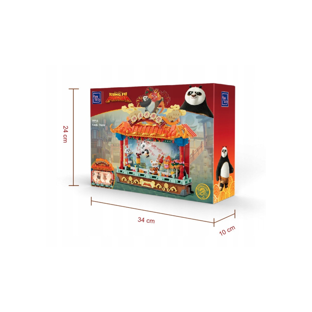 KLOCKI KUNG FU PANDA PANTASY OŚWIETLONY TEATR 86514 PREZENT ZABAWA