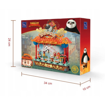 KLOCKI KUNG FU PANDA PANTASY OŚWIETLONY TEATR 86514 PREZENT ZABAWA