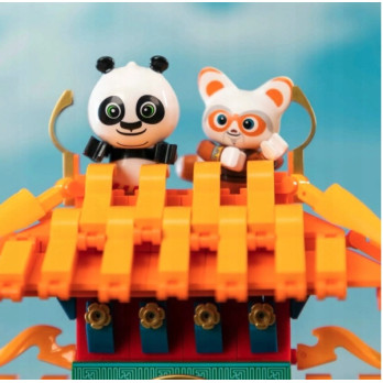 KLOCKI KUNG FU PANDA PANTASY OŚWIETLONY TEATR 86514 PREZENT ZABAWA