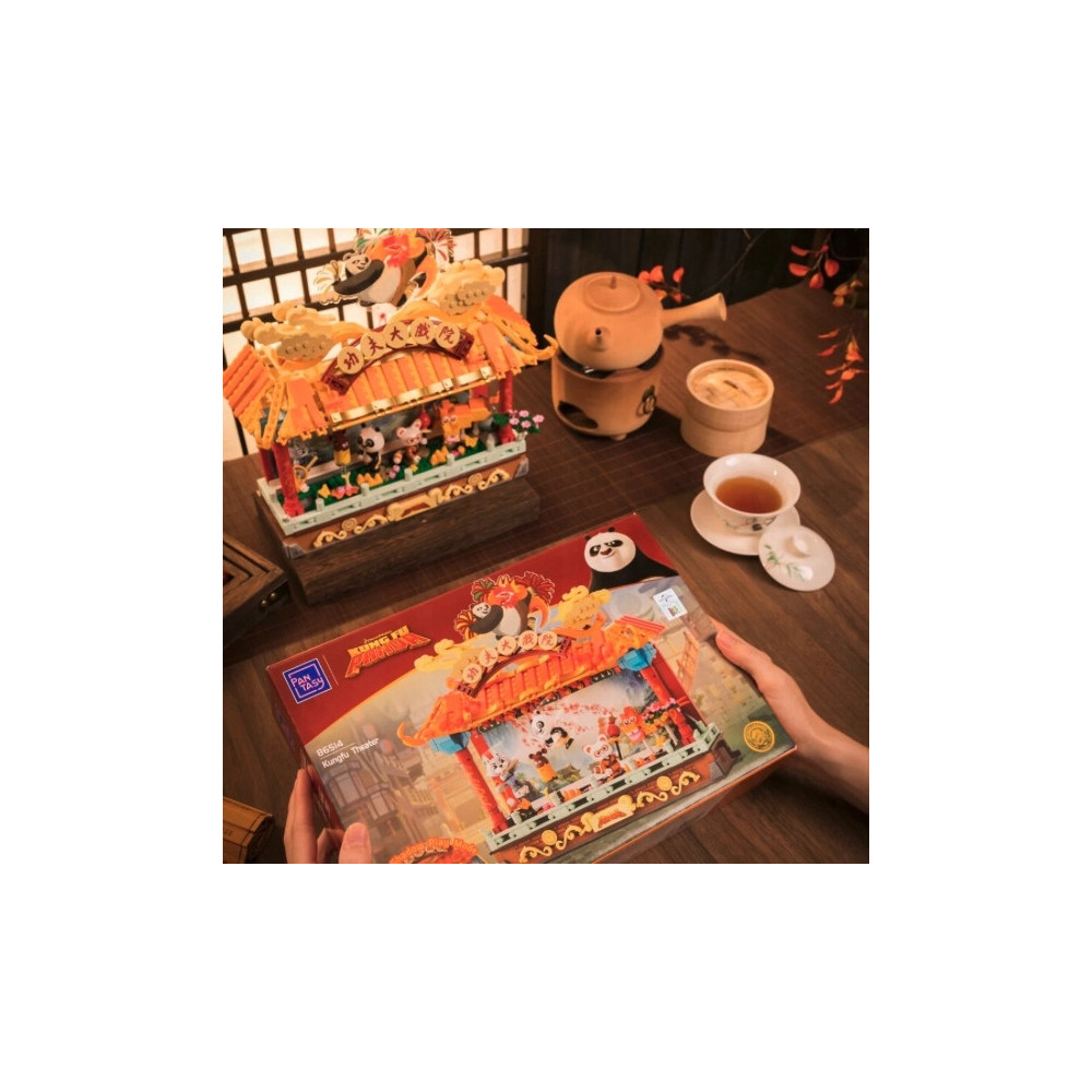 KLOCKI KUNG FU PANDA PANTASY OŚWIETLONY TEATR 86514 PREZENT ZABAWA
