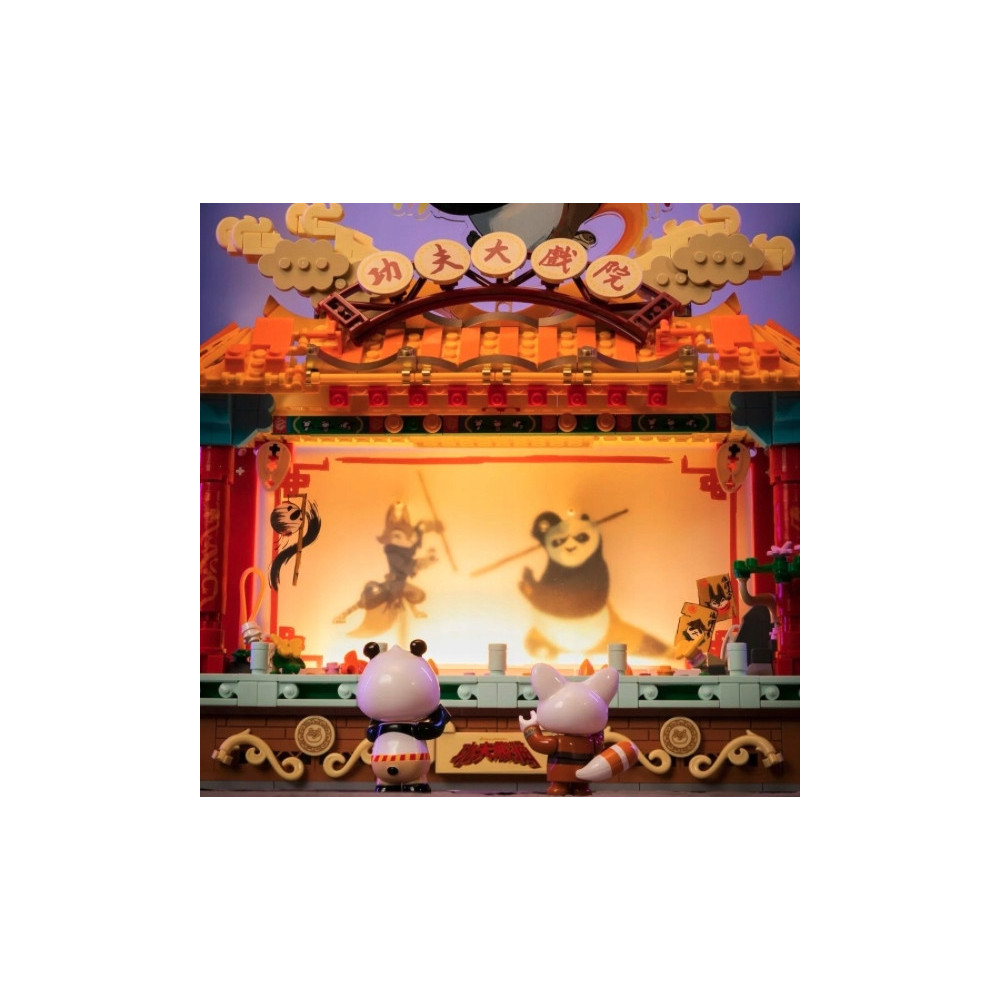 KLOCKI KUNG FU PANDA PANTASY OŚWIETLONY TEATR 86514 PREZENT ZABAWA