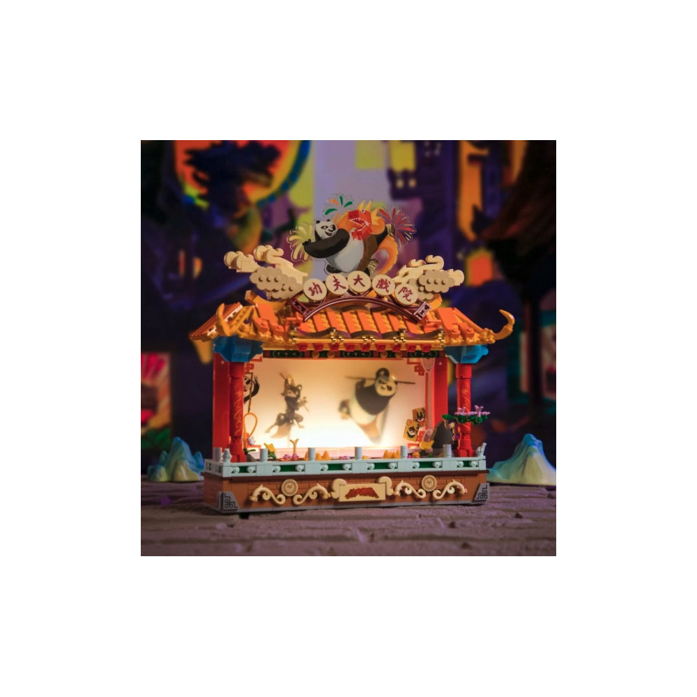 KLOCKI KUNG FU PANDA PANTASY OŚWIETLONY TEATR 86514 PREZENT ZABAWA